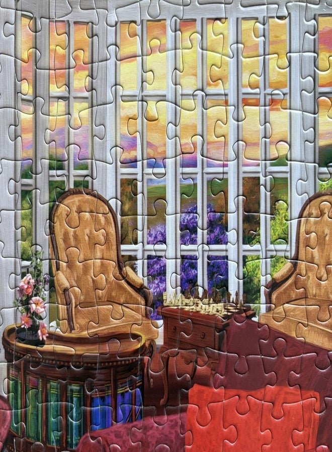 Mulic 500 Piece Puzzles for Adults - Cottage Puzzle Licensed by Joseph Burgess - Cozy Sanctuary - Enjoy Your Peace - Image 4